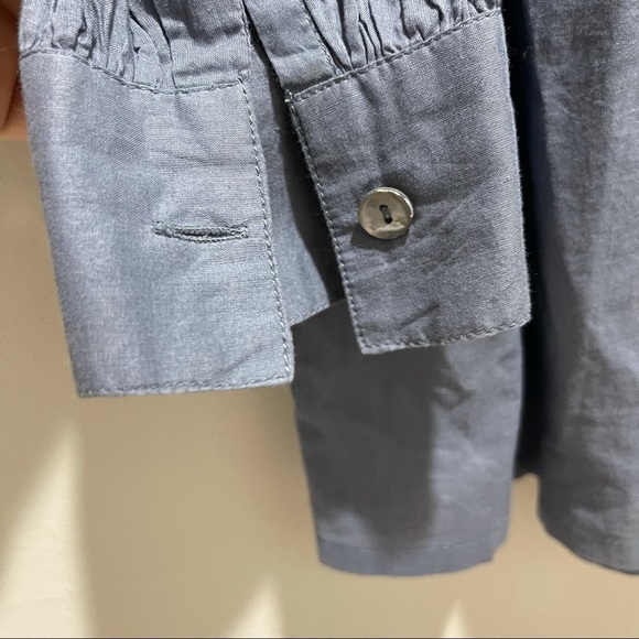 DAY BIRGER ET MIKKELSEN Women’s Gray Pleated Button Front Tunic - Picture 3 of 6